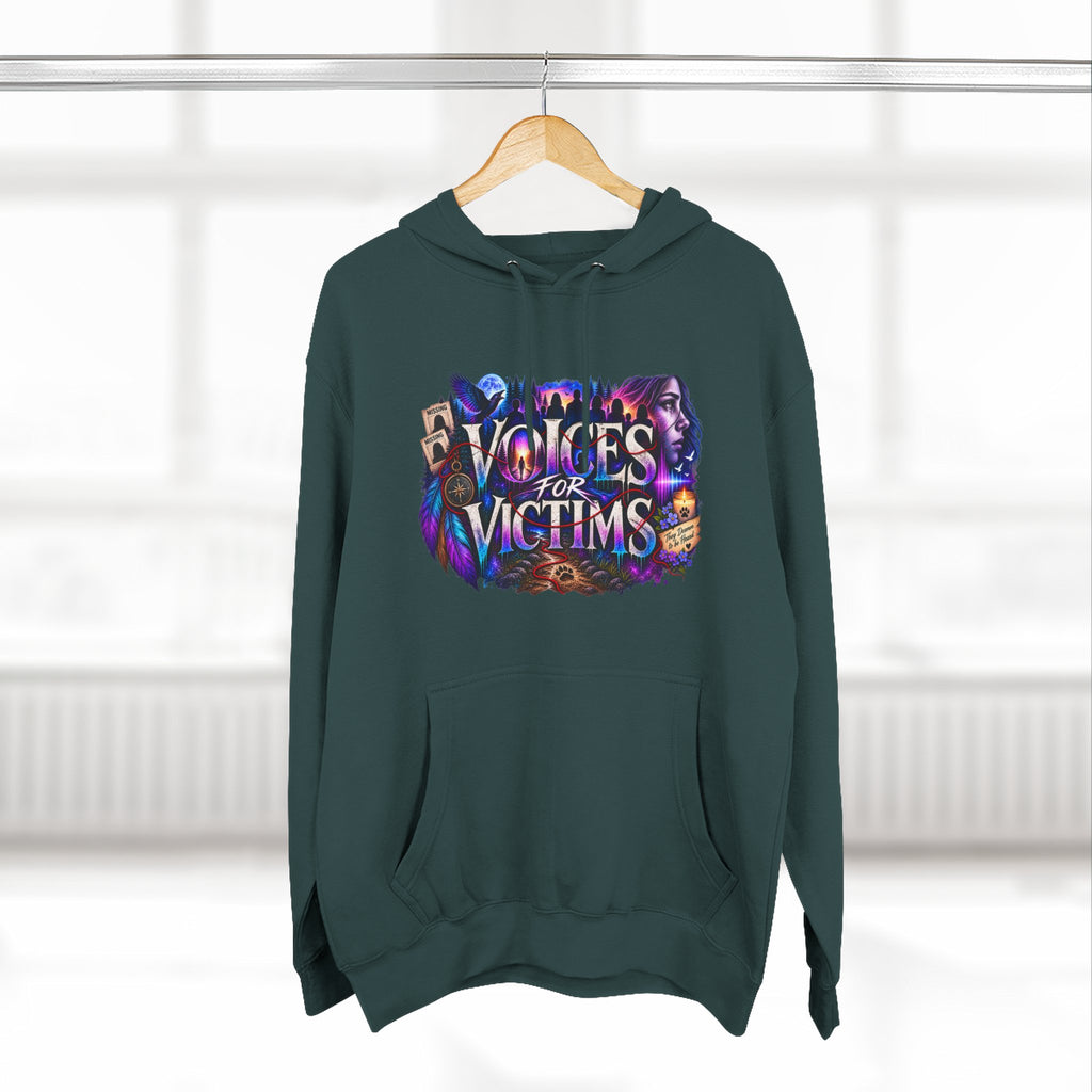 Voices for Victims Graphic Hoodie — Support & Awareness Pullover