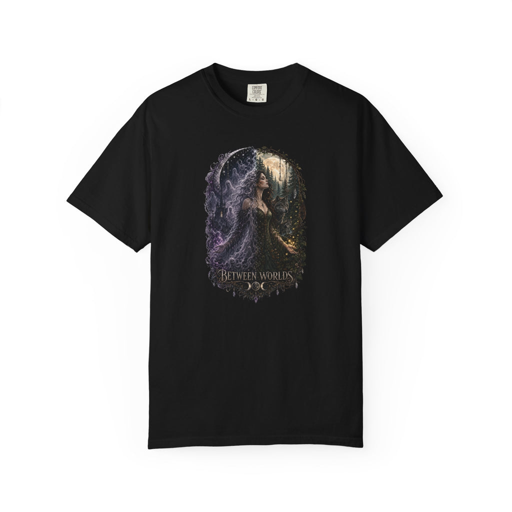 Fantasy Forest T-Shirt — "Between Worlds" Witchy Art Tee