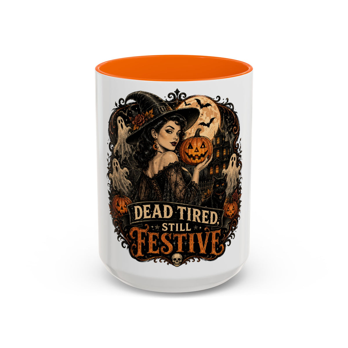 Dead Tired Still Festive Halloween Coffee Mug