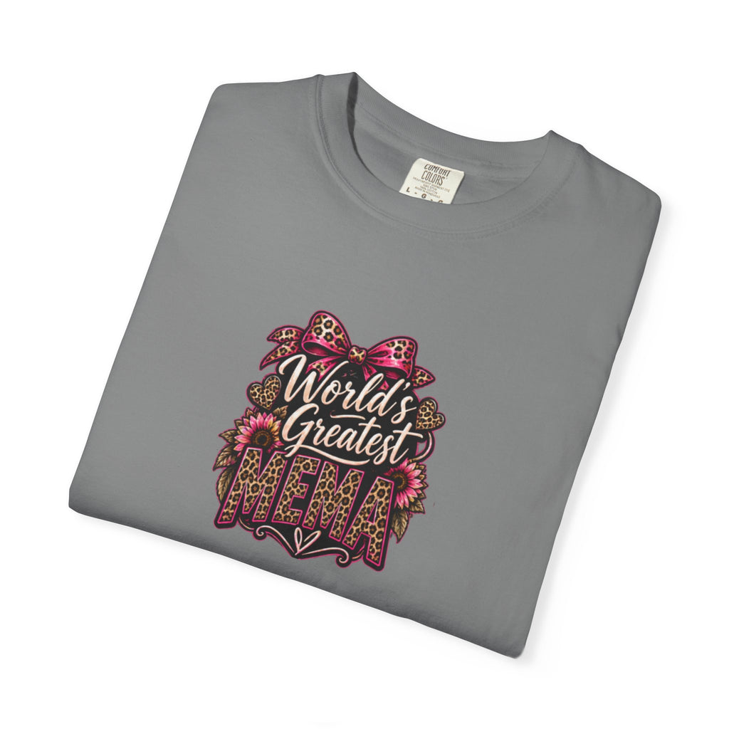 T-Shirt — "World's Greatest Mama" Floral Graphic Tee