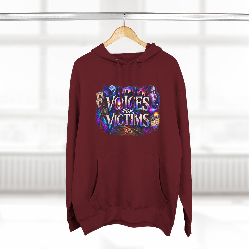 Voices for Victims Graphic Hoodie — Support & Awareness Pullover