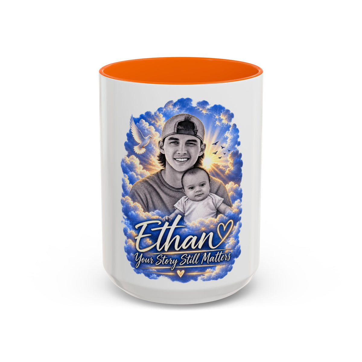 Memorial Photo Coffee Mug - "Ethan" Personalized Keepsake (You Story Still Matters)
