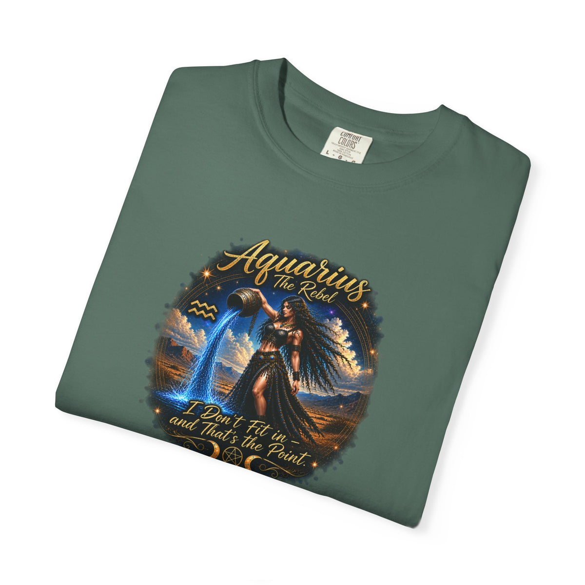 Aquarius "The Rebel" Zodiac T-Shirt – Water Bearer Astrology Tee Zodiac Sign