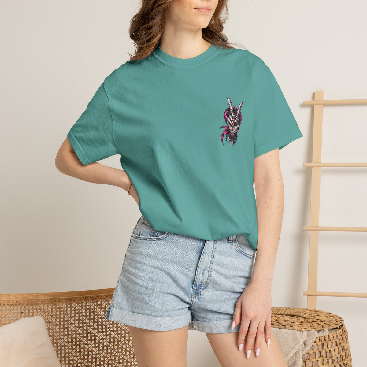 Graphic T-Shirt — 'I Am Out of Order' Humorous Rock Skull Tee