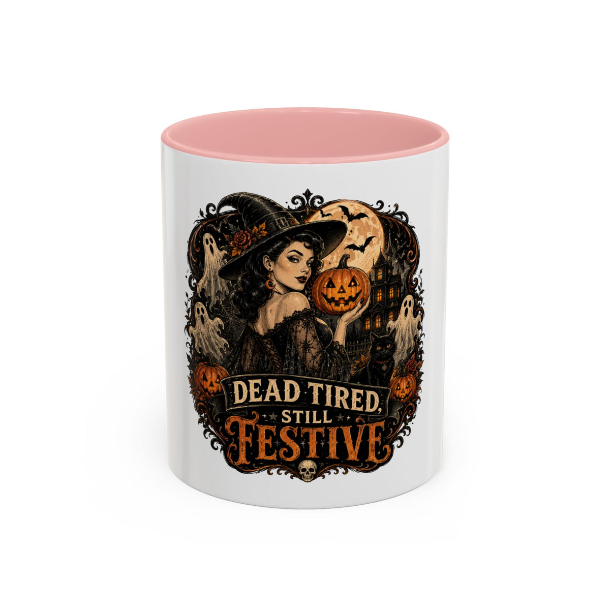 Dead Tired Still Festive Halloween Coffee Mug