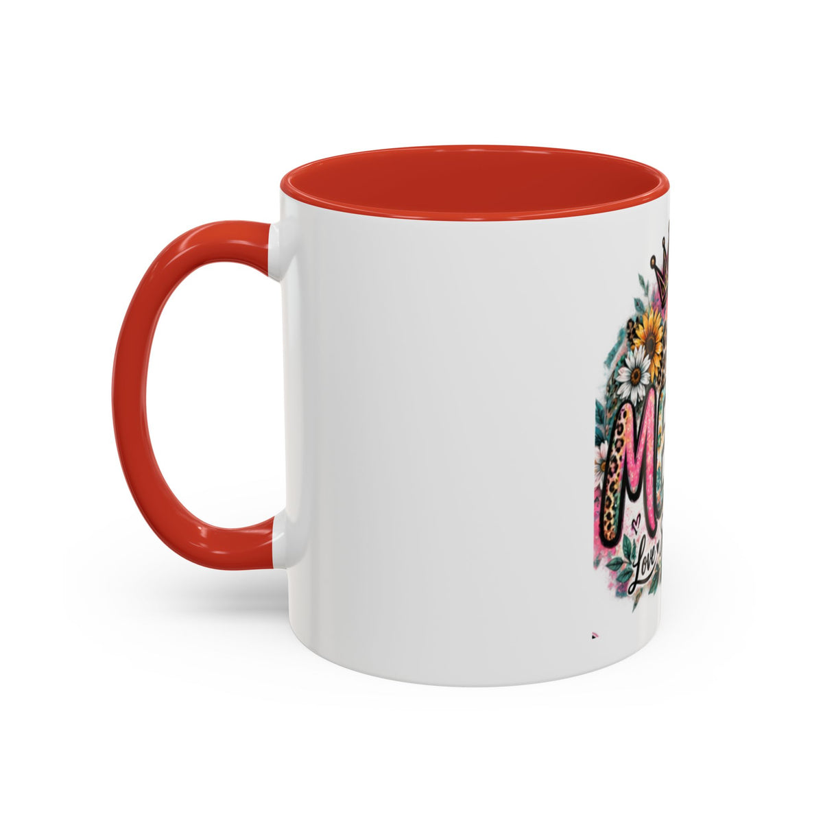 Mema Floral Accent Coffee Mug – 'Mema' Crown, Butterflies & Sunshine Design (11/15 oz)