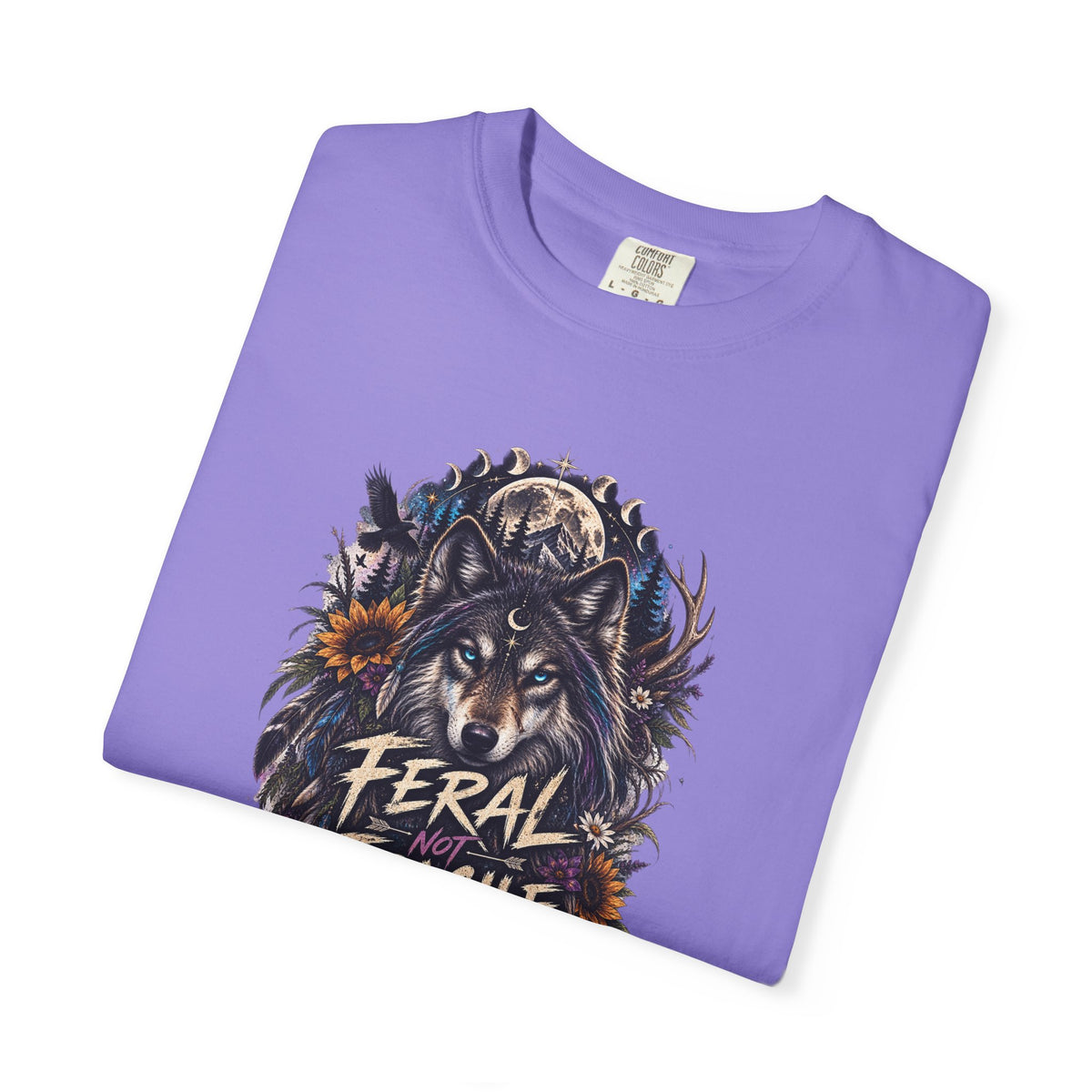 Feral Fragile Wolf T-Shirt — Vintage Wildlife Graphic Tee