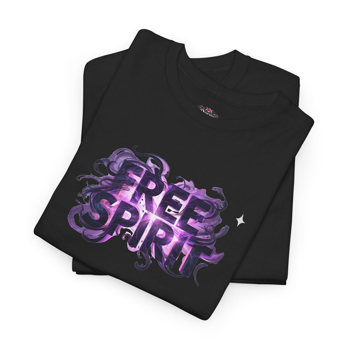 Free Spirit Tee — Purple Galaxy Wings Graphic T-Shirt