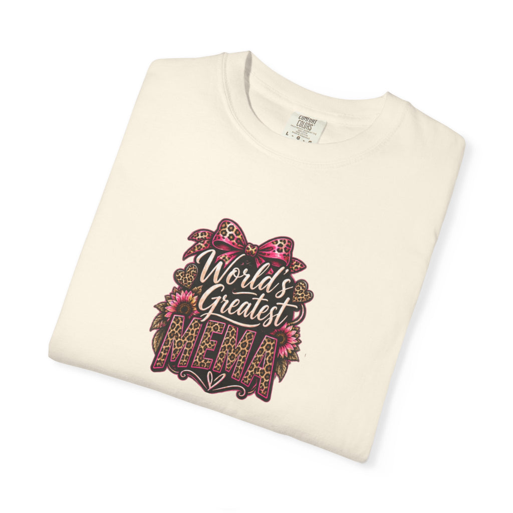 T-Shirt — "World's Greatest Mama" Floral Graphic Tee