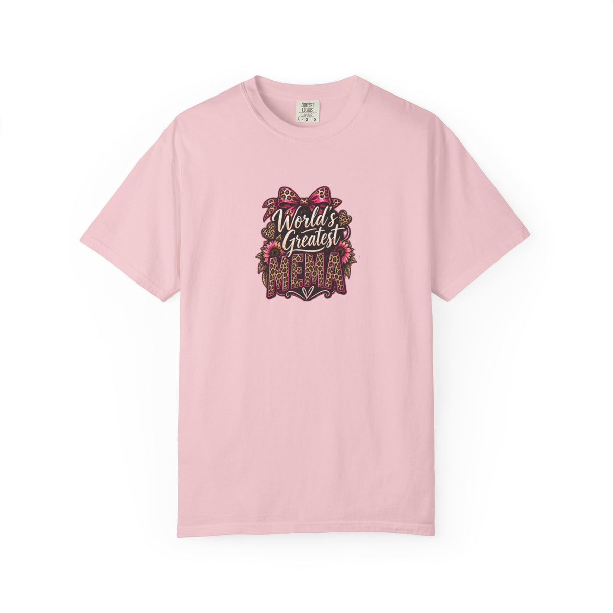 T-Shirt — "World's Greatest Mama" Floral Graphic Tee