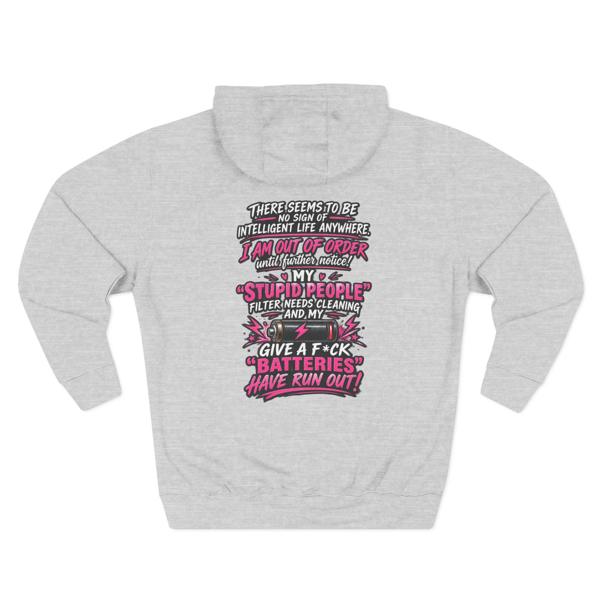 Graphic Hoodie — "There Seems to Be No Sign of Intelligent Life" Novelty Pullover