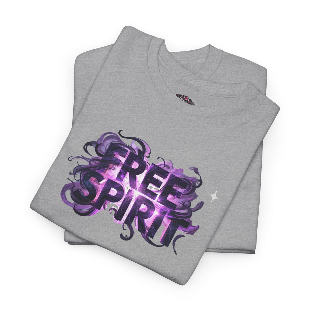 Free Spirit Tee — Purple Galaxy Wings Graphic T-Shirt