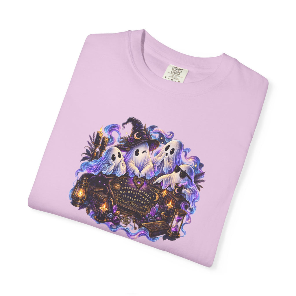 Halloween Ghost Crew T-Shirt — Spooky Night Pumpkin & Bats Graphic Tee