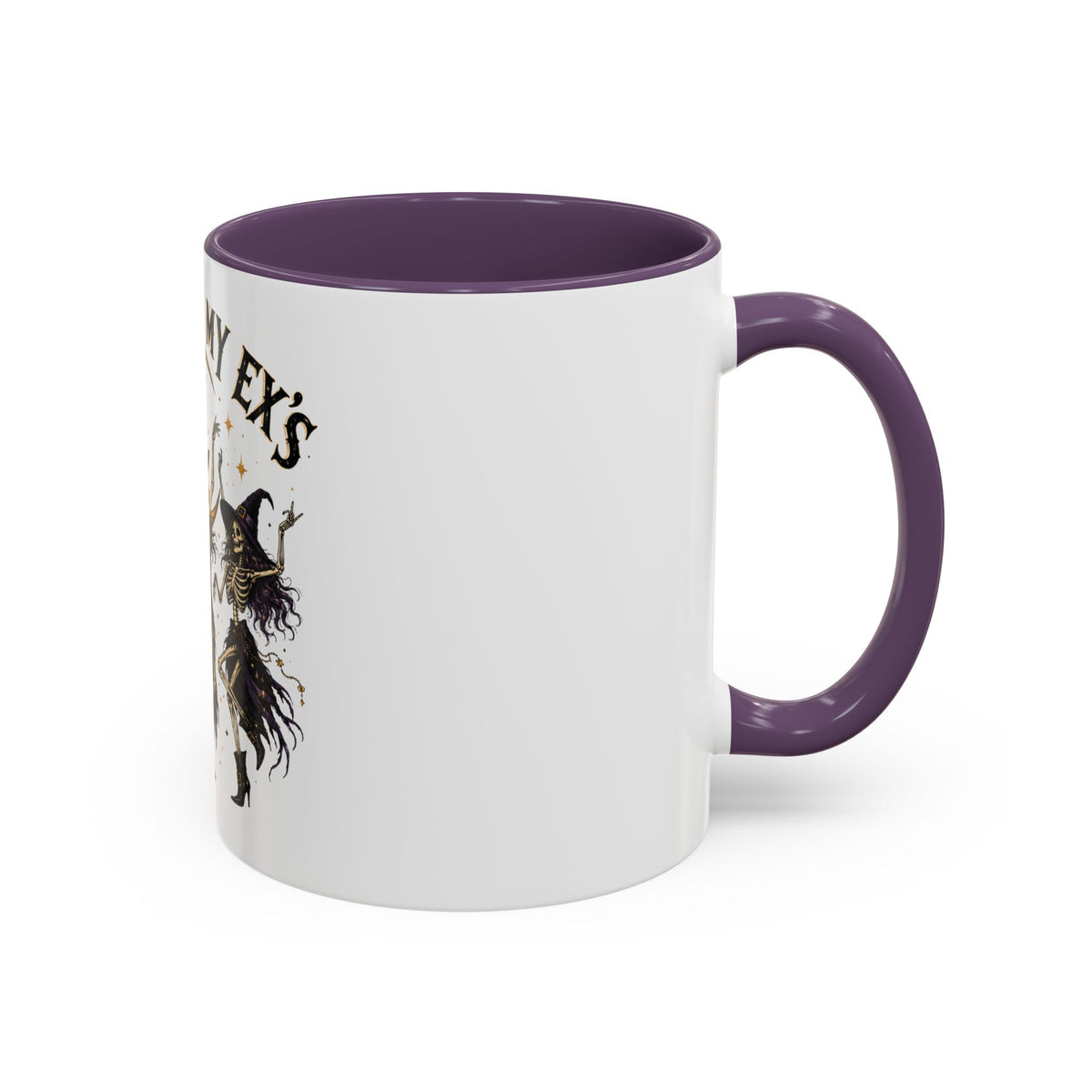 Hexes on My Ex's Witch Coffee Mug — Funny Halloween Accent Mug (11/15oz)