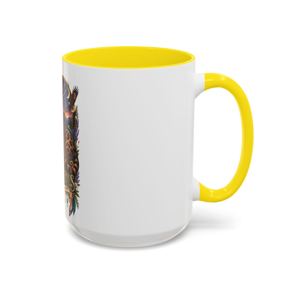 Sagittarius Bengal Cat Zodiac Coffee Mug — Cat Archer Astrology Accent Mug (11/15oz)
