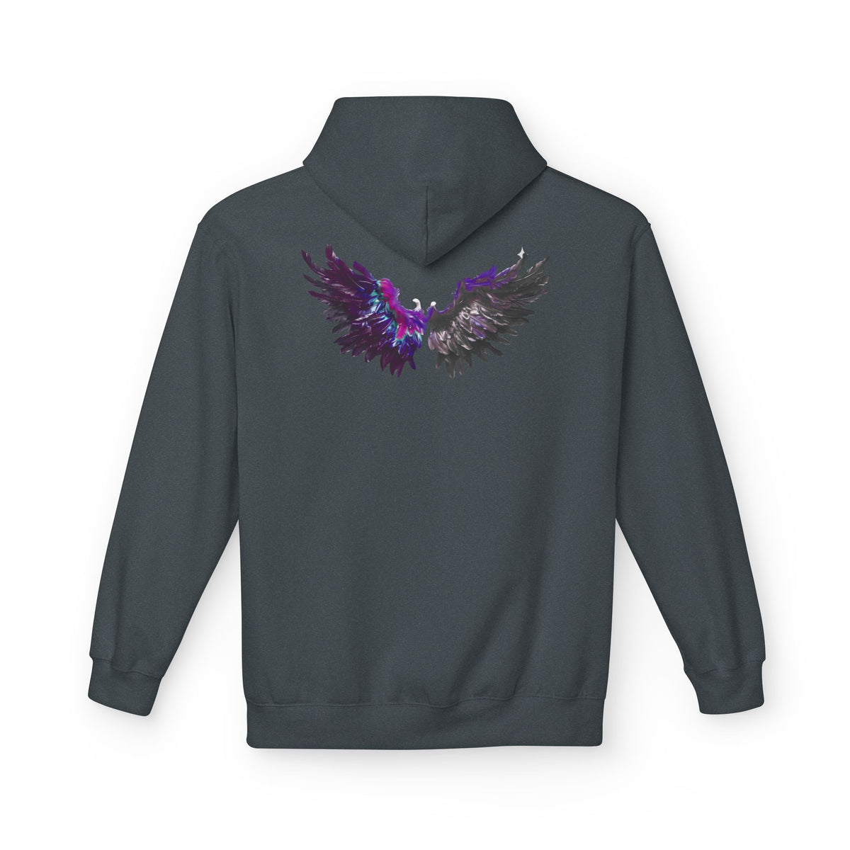 Free Spirit Hoodie — Purple Galaxy Wing Graphic Pullover