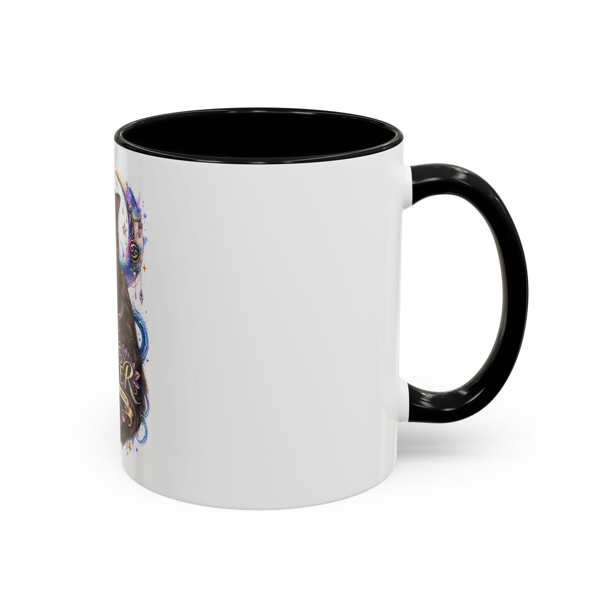 Cancer Zodiac Tortoiseshell Cat Accent Coffee Mug – Astrological Cat Lover Gift (11/15oz)