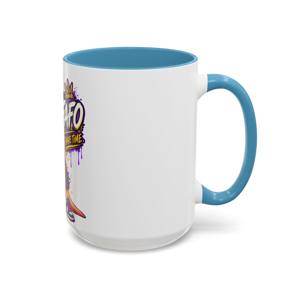 Kangaroo Streetwear Coffee Mug — "FAFO I Have Time" Accent Mug