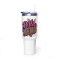 40oz Tumbler - "Wild Mom" Leopard Print Thermal Travel Cup