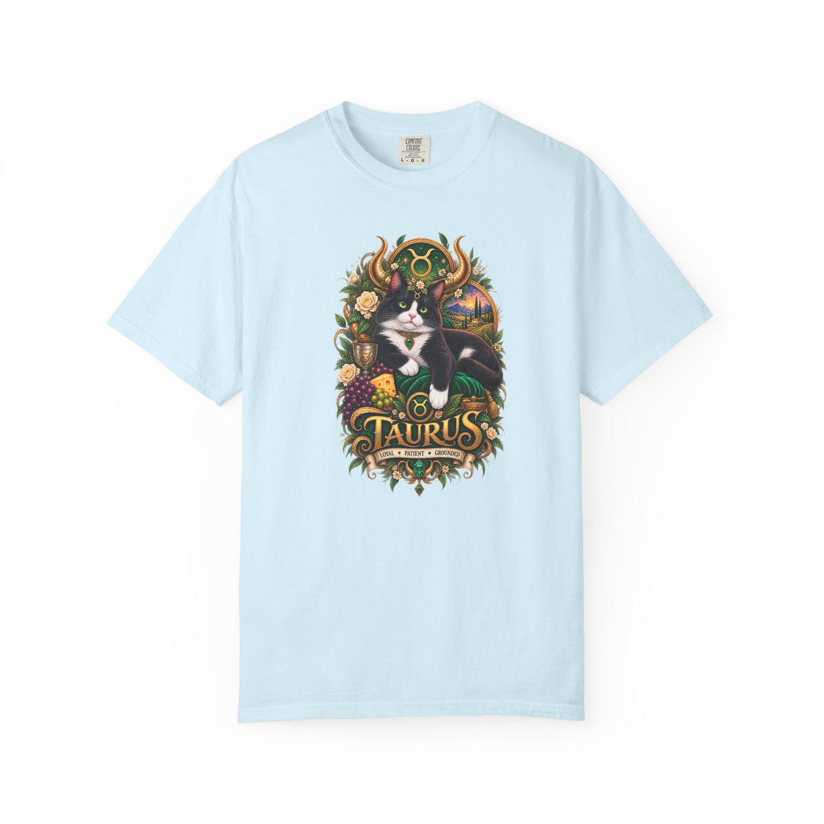 Taurus Tuxedo Cat Zodiac T-Shirt — Astrological Taurus Graphic Tee