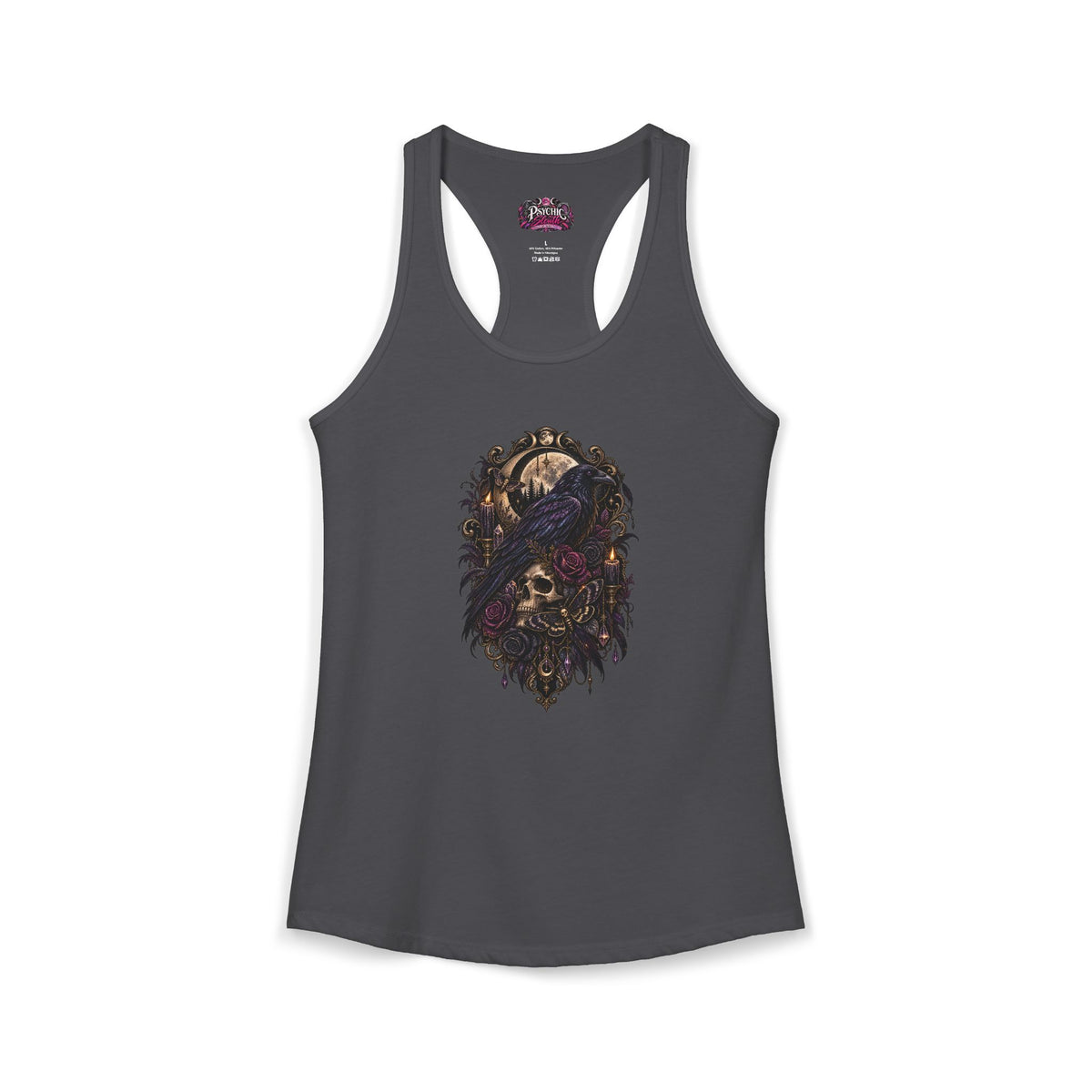 Raven Skeleton Goth Tank