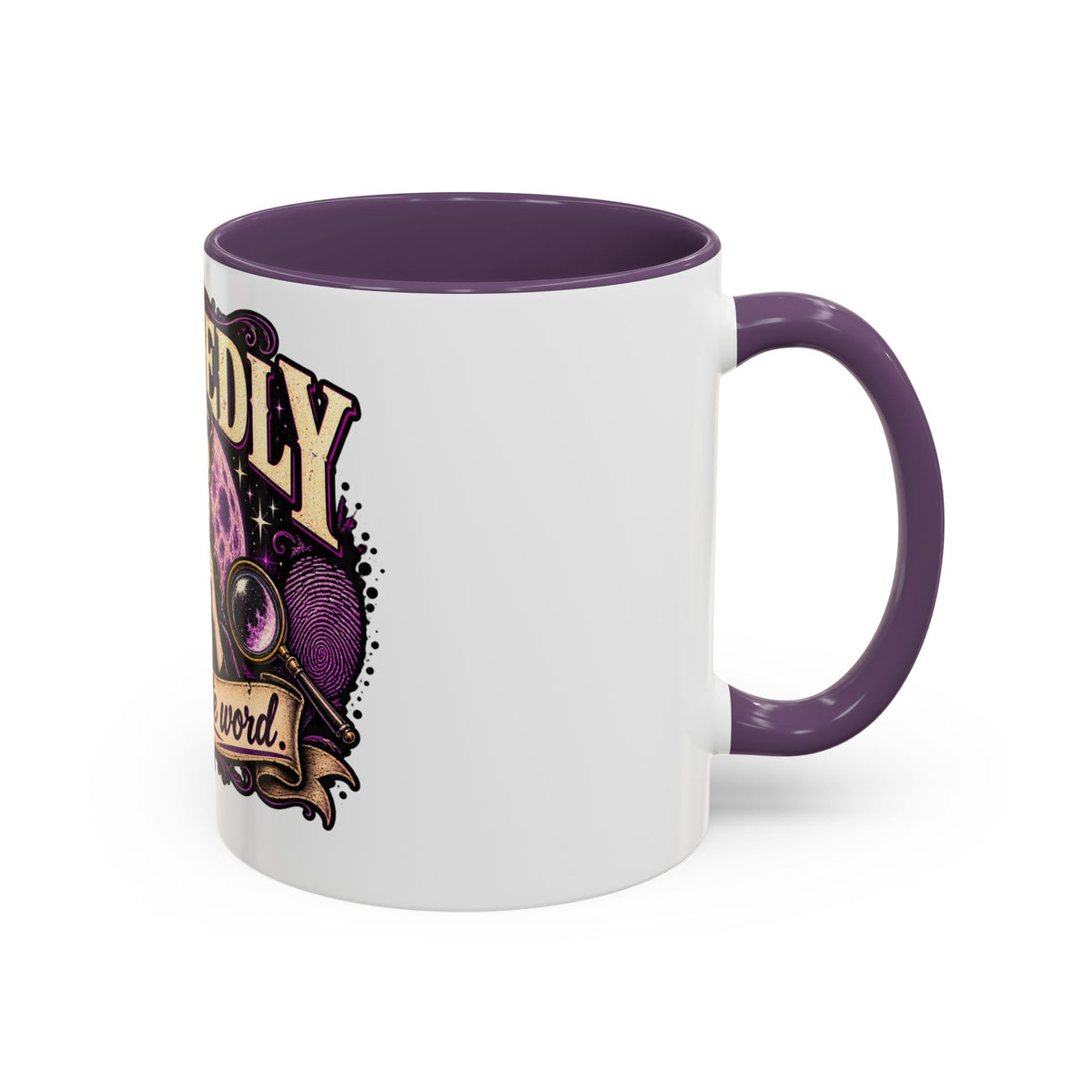 Allegedly Coffee Mug — Retro Pinup Mystery Design