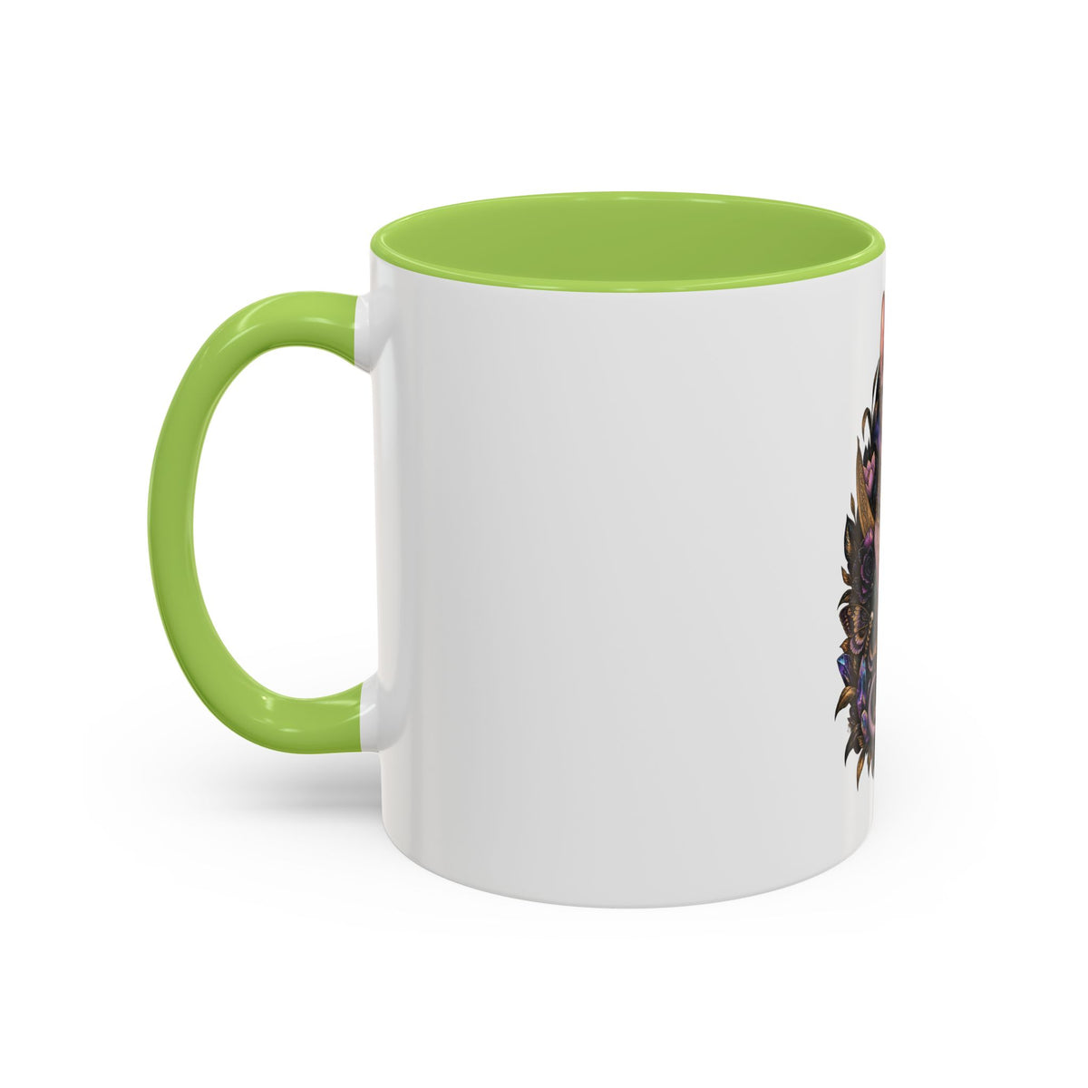 Mystic Sphynx Cat Coffee Mug — Magical Moon & Floral Accent (11/15 oz)