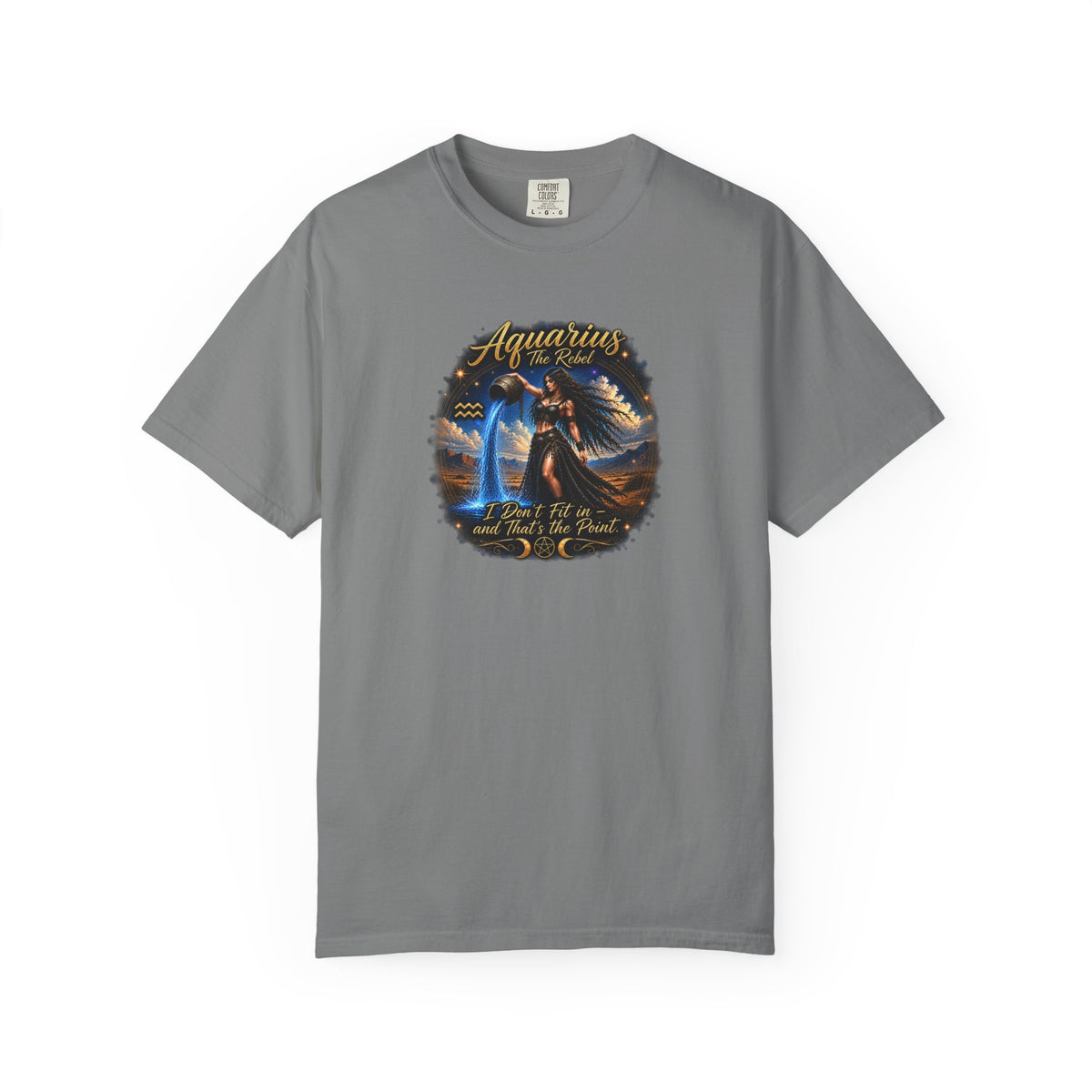 Aquarius "The Rebel" Zodiac T-Shirt – Water Bearer Astrology Tee Zodiac Sign