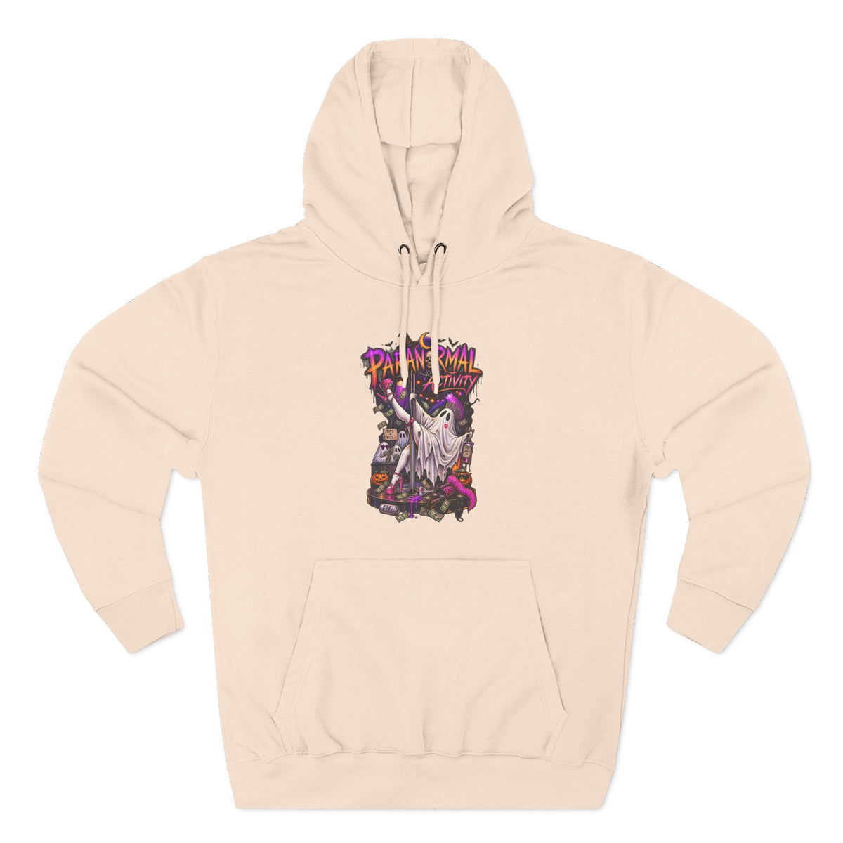 Paranormal Activity Ghost Pole Dancing — Retro Halloween Graphic Pullover