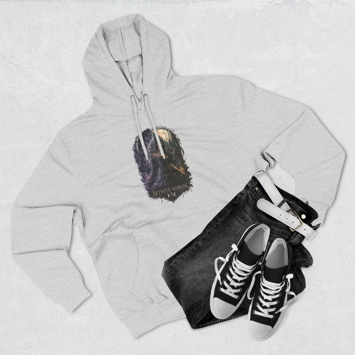 Witchy Between Worlds Ghostly Gothic Hoodie