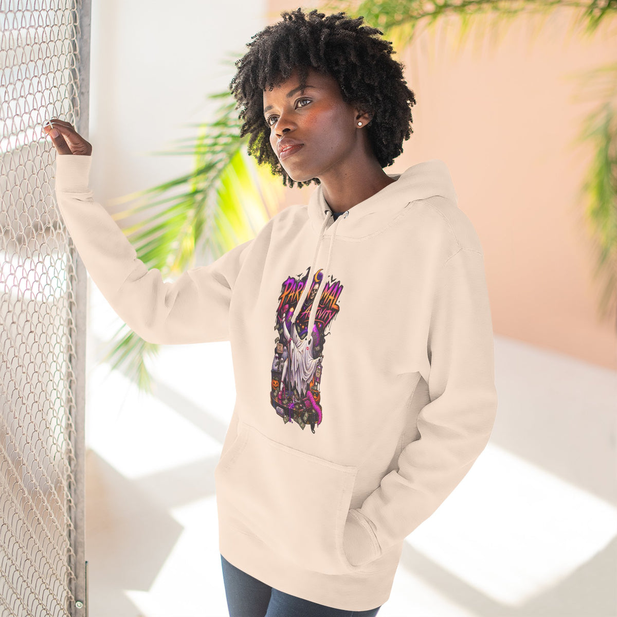 Paranormal Activity Ghost Pole Dancing — Retro Halloween Graphic Pullover