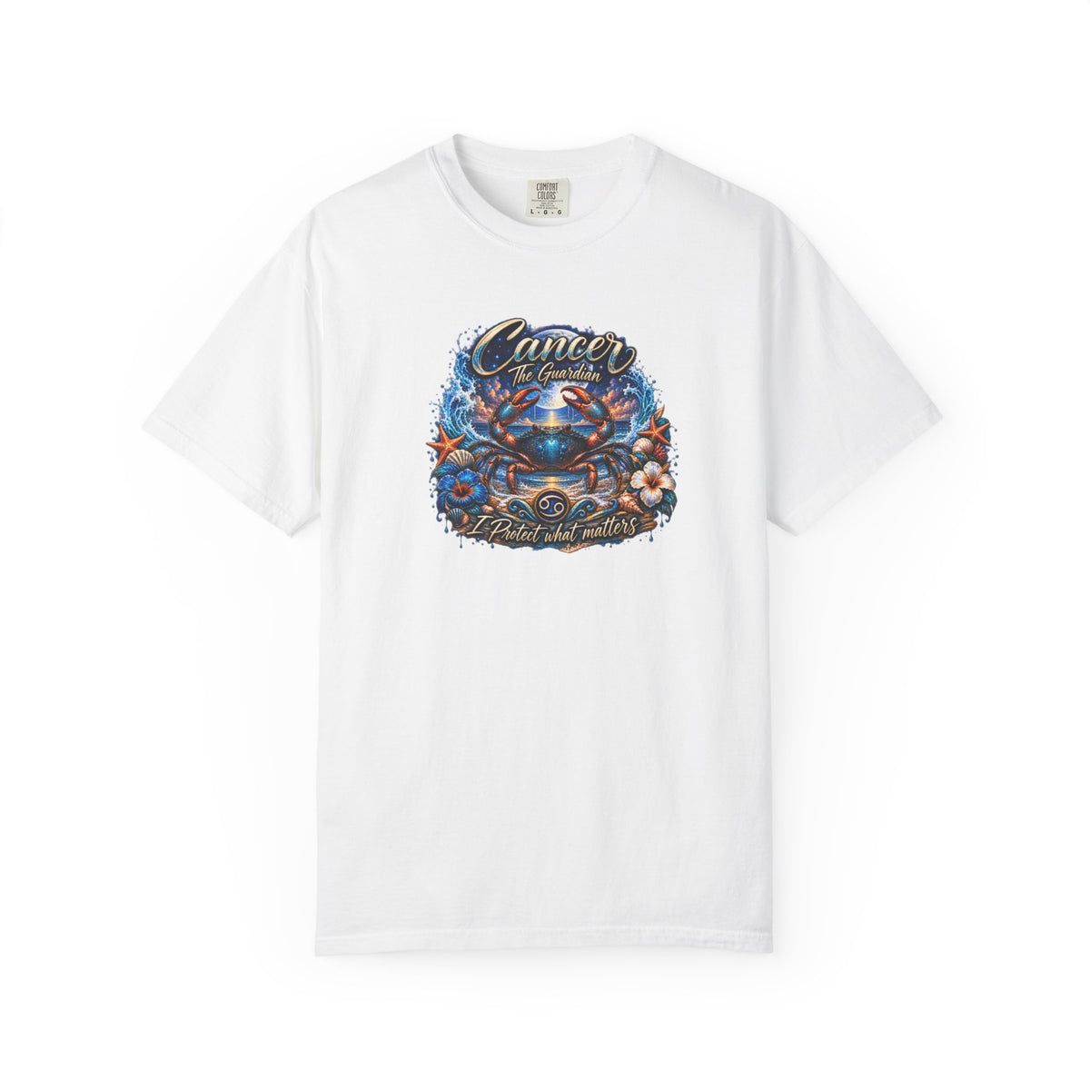Cancer The Guardian Zodiac Tee- Born Devoted