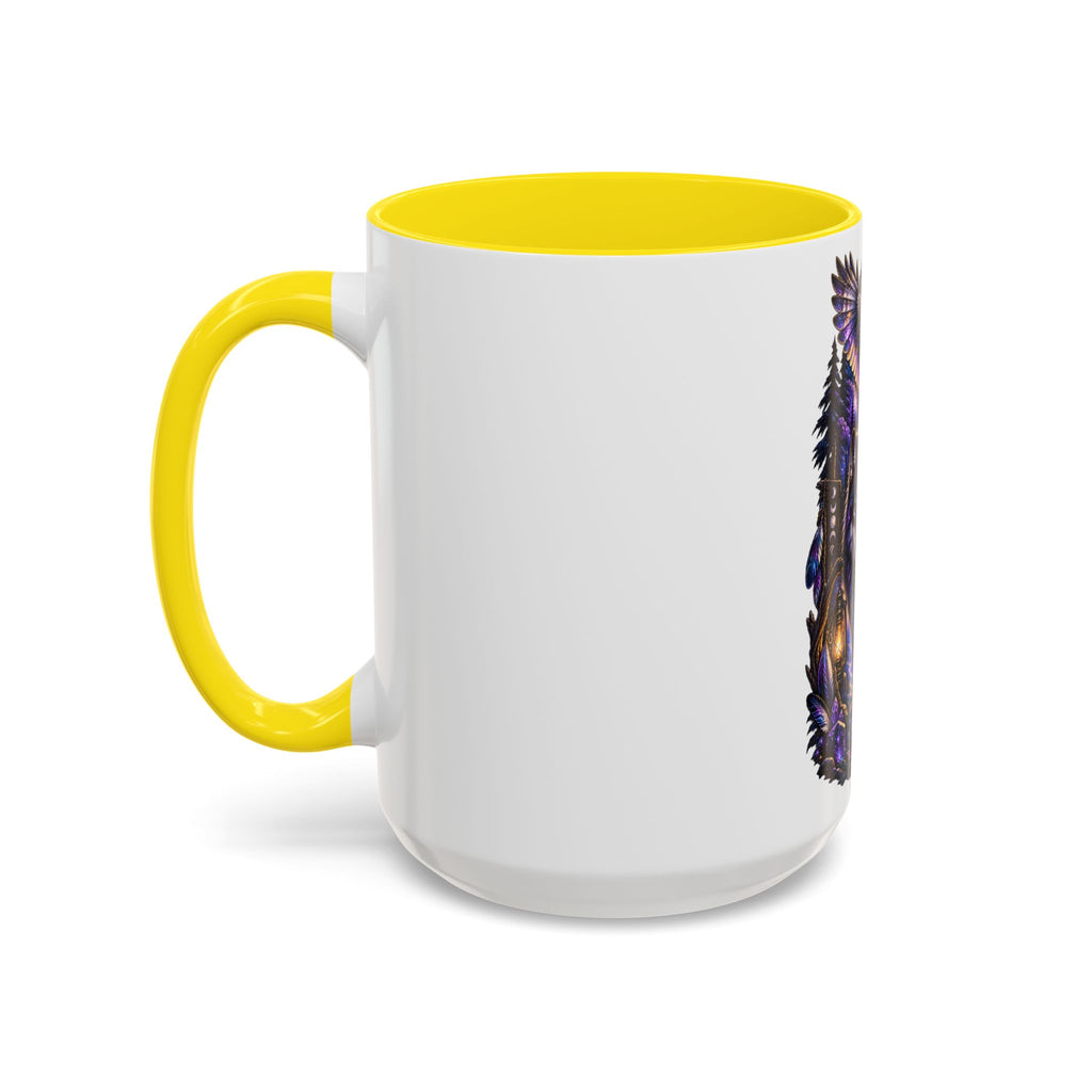 Guided by the Unseen Coffee Mug — Wolf & Owl Spirit Animal Accent Mug (11/15oz)