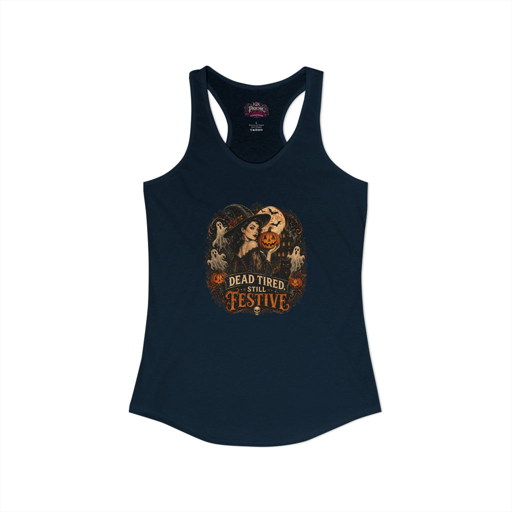 Dead Tired Humor Halloween Tank