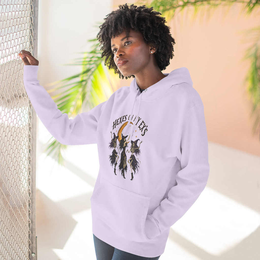 Hexes On My Exes Hoodie — Witchy Witchcraft Graphic Fleece Pullover
