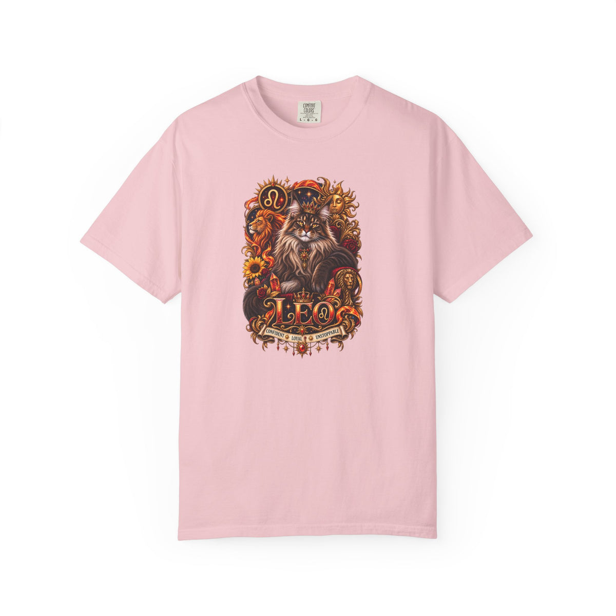 Leo Zodiac Cats T-Shirt — Maine coon Astrology Tee