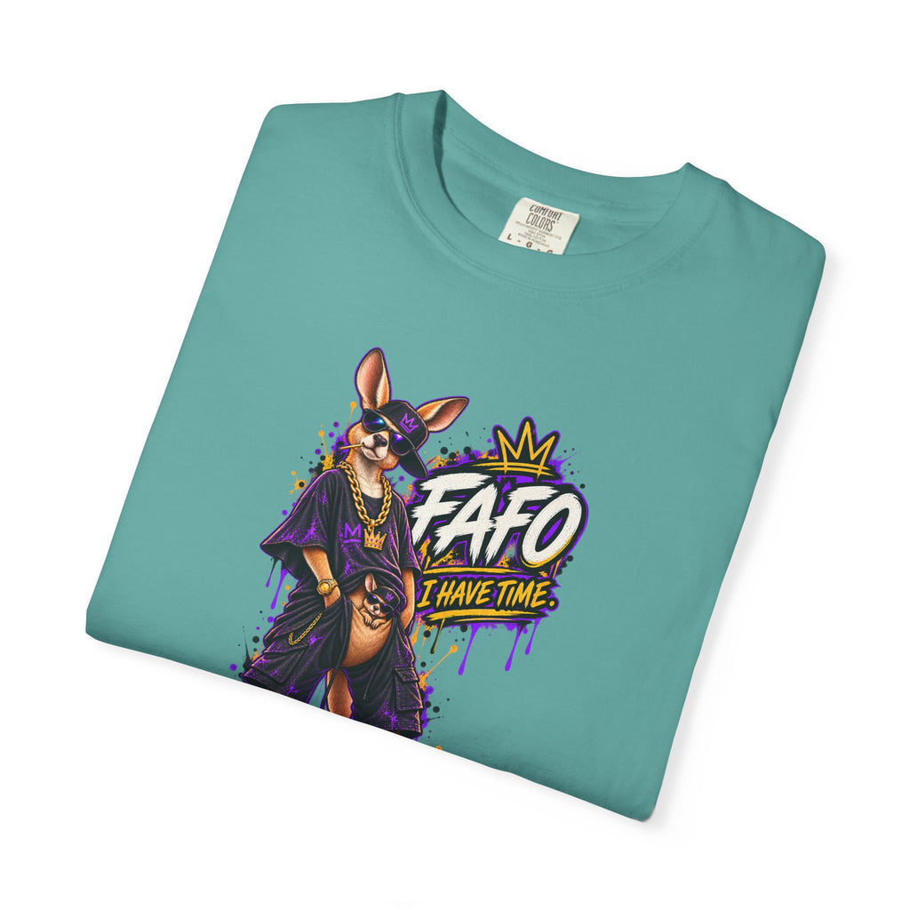 FAFO Kangaroo Graphic T-Shirt — Streetwear Retro Animal Design