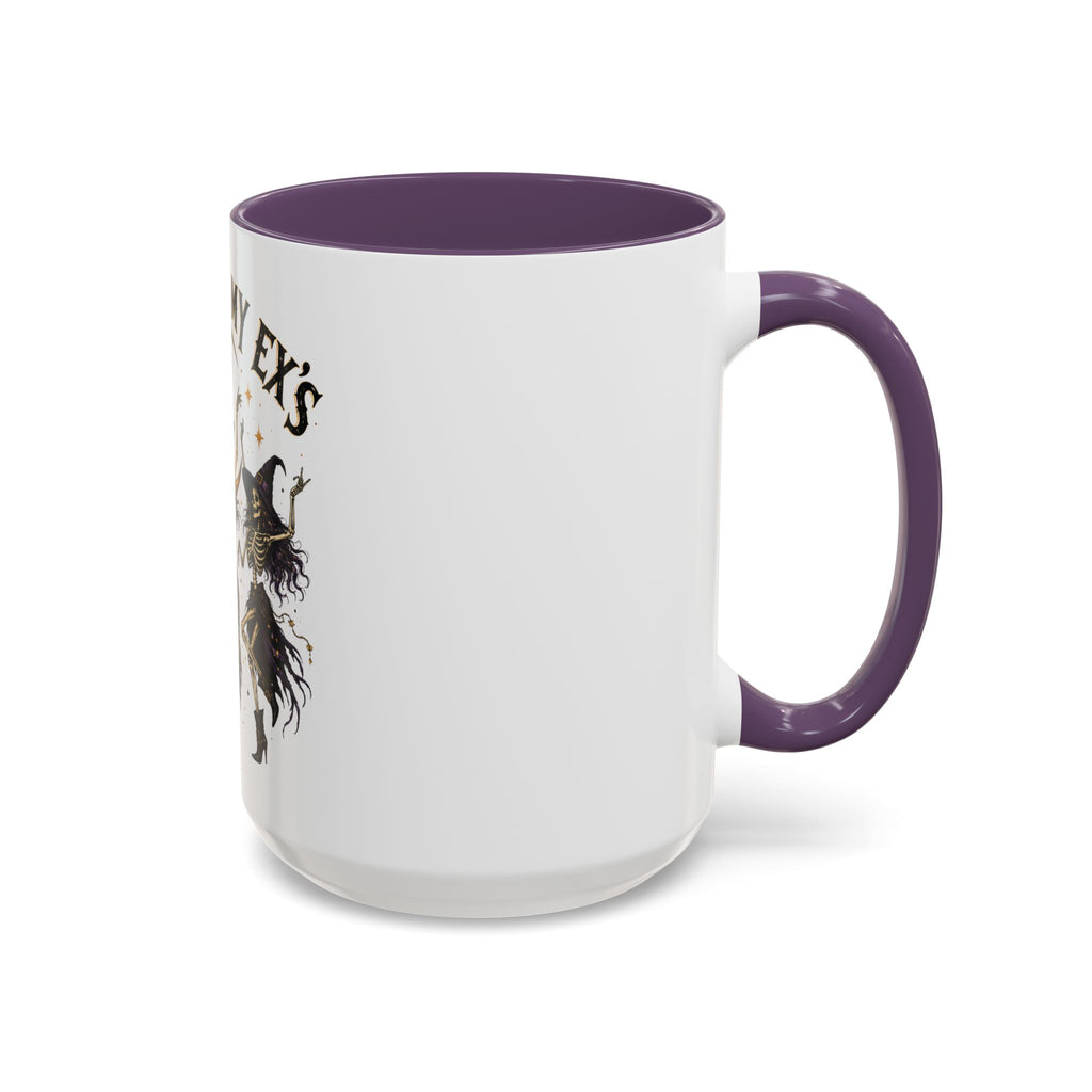 Hexes on My Ex's Witch Coffee Mug — Funny Halloween Accent Mug (11/15oz)