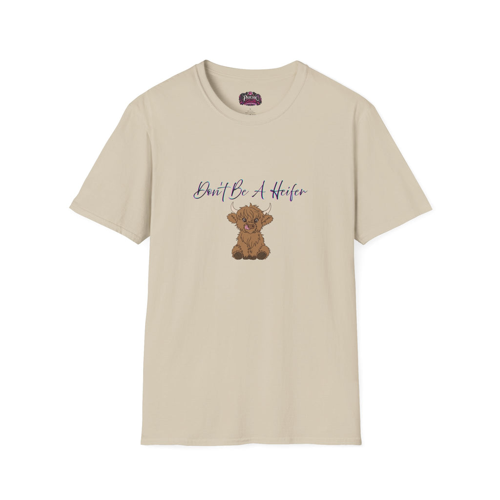 Don't Be A Heifer T-Shirt — Cute Highland Cow Graphic Tee