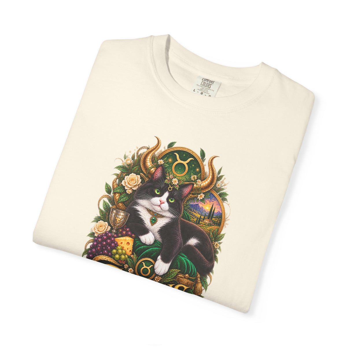 Taurus Tuxedo Cat Zodiac T-Shirt — Astrological Taurus Graphic Tee