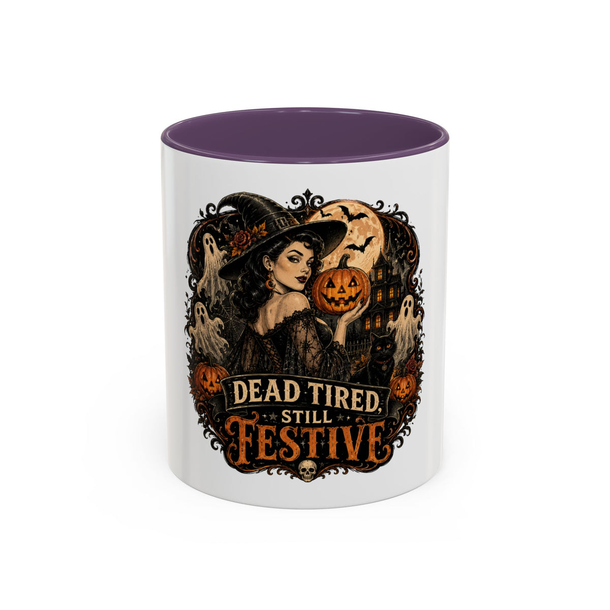 Dead Tired Still Festive Halloween Coffee Mug