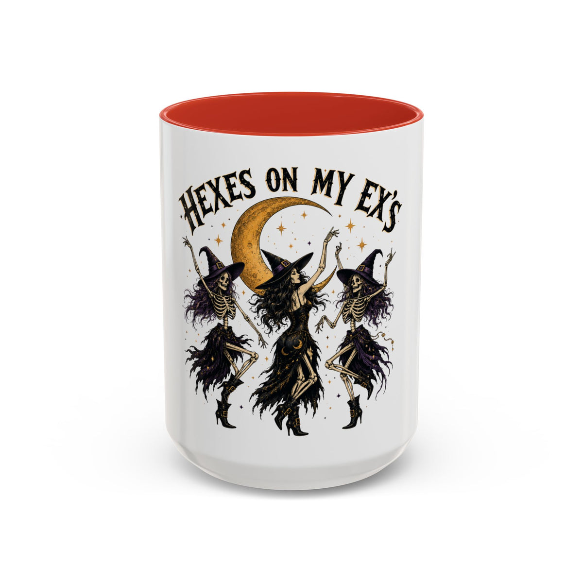 Hexes on My Ex's Witch Coffee Mug — Funny Halloween Accent Mug (11/15oz)