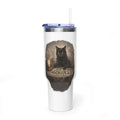 40oz Black Cat Tarot Tumbler — Witchy Tarot Coffee Travel Mug