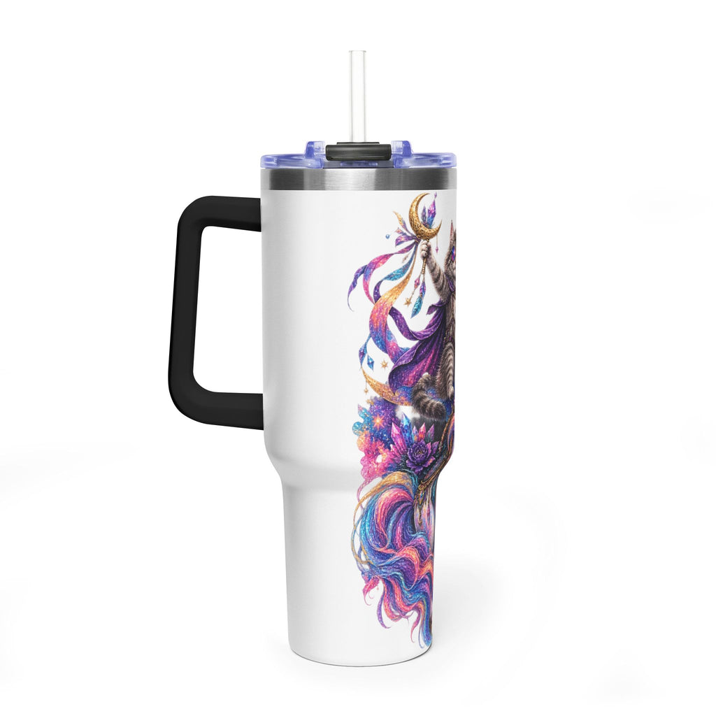 40oz Magical Unicorn Cat Tumbler – Colorful Fantasy Vacuum Insulated Cup