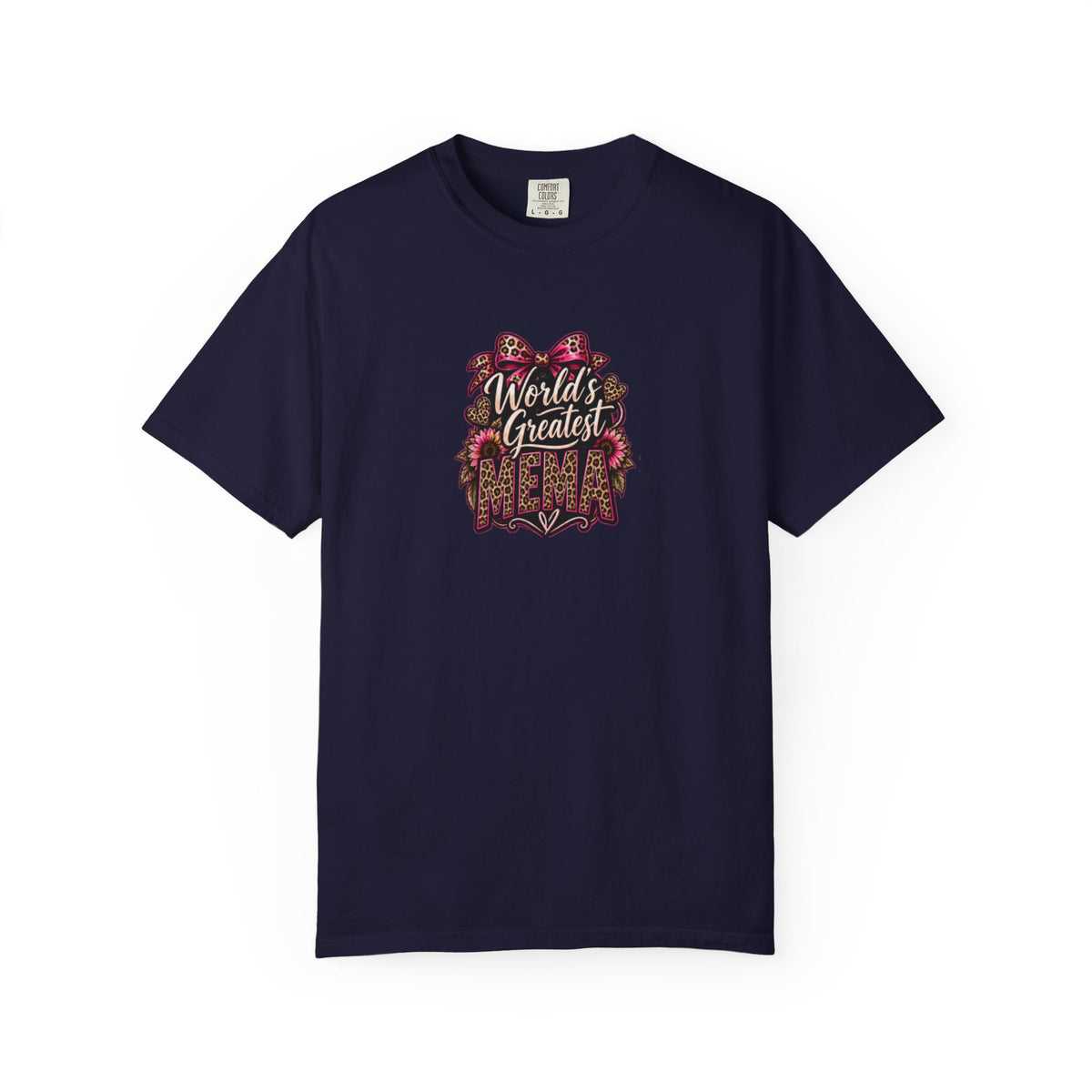 T-Shirt — "World's Greatest Mama" Floral Graphic Tee