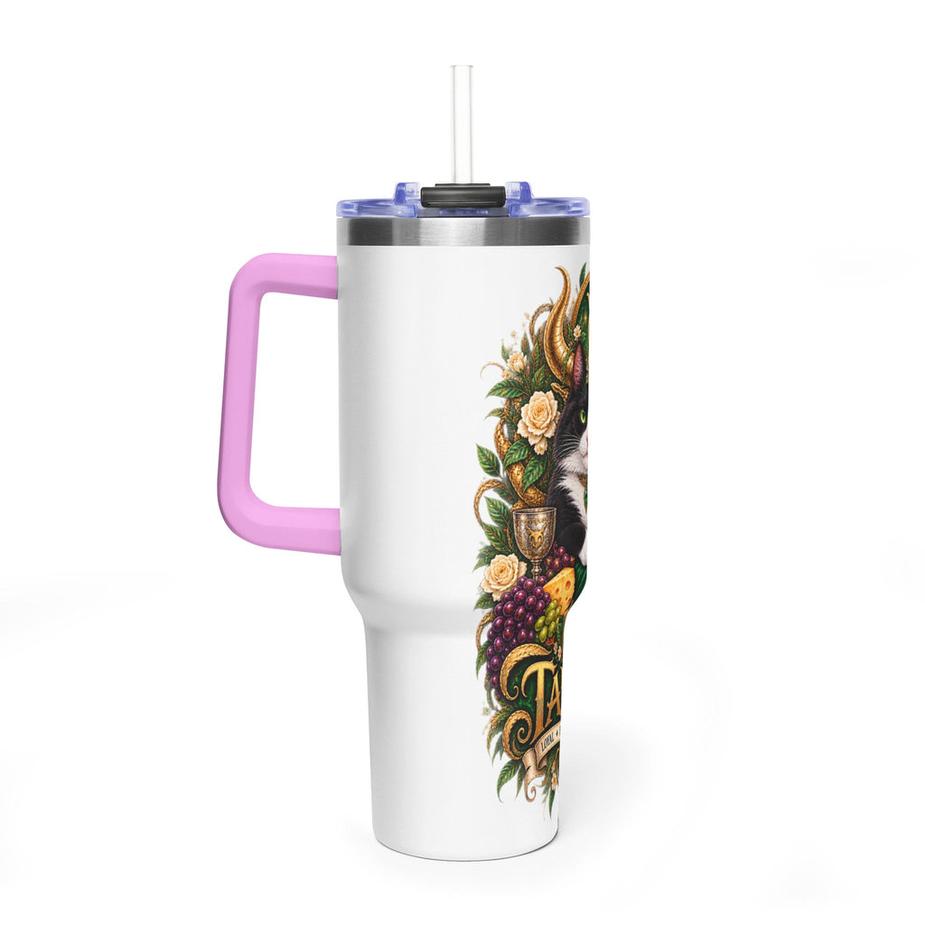 Taurus Tuxedo Cat 40oz Tumbler — Zodiac Stainless Steel Vacuum Travel Mug