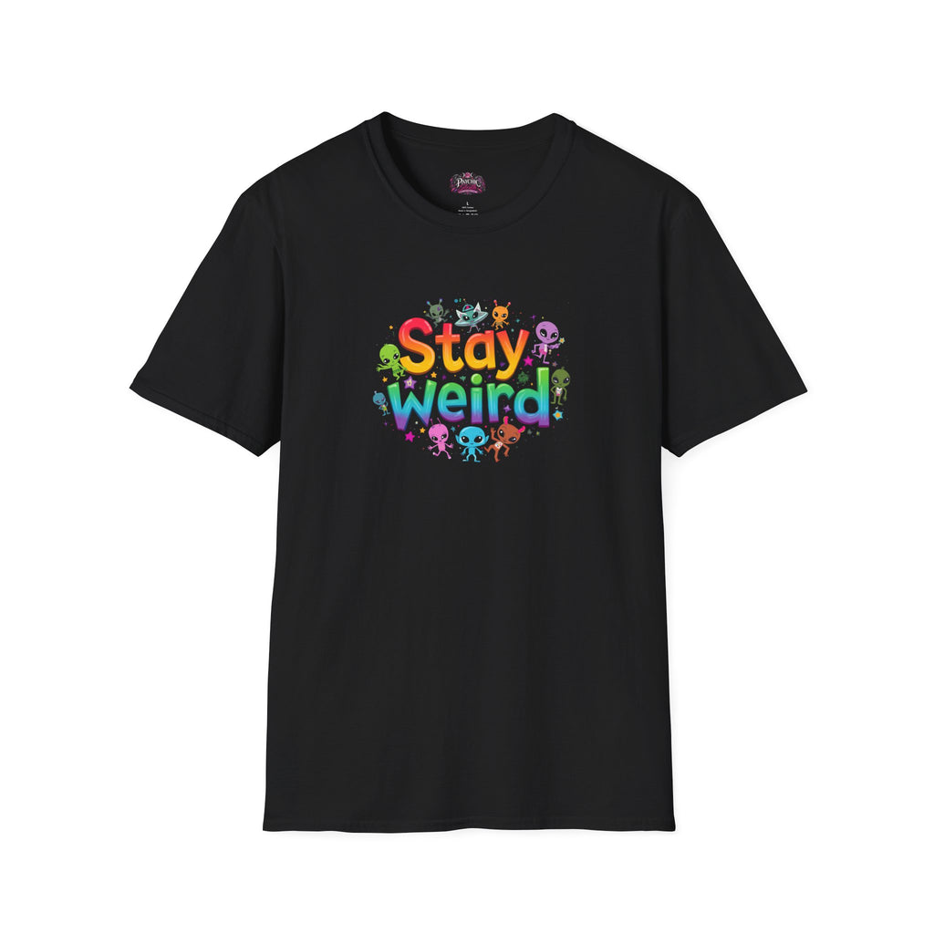 Stay Weird T-Shirt — Colorful Cute Alien Graphic Tee