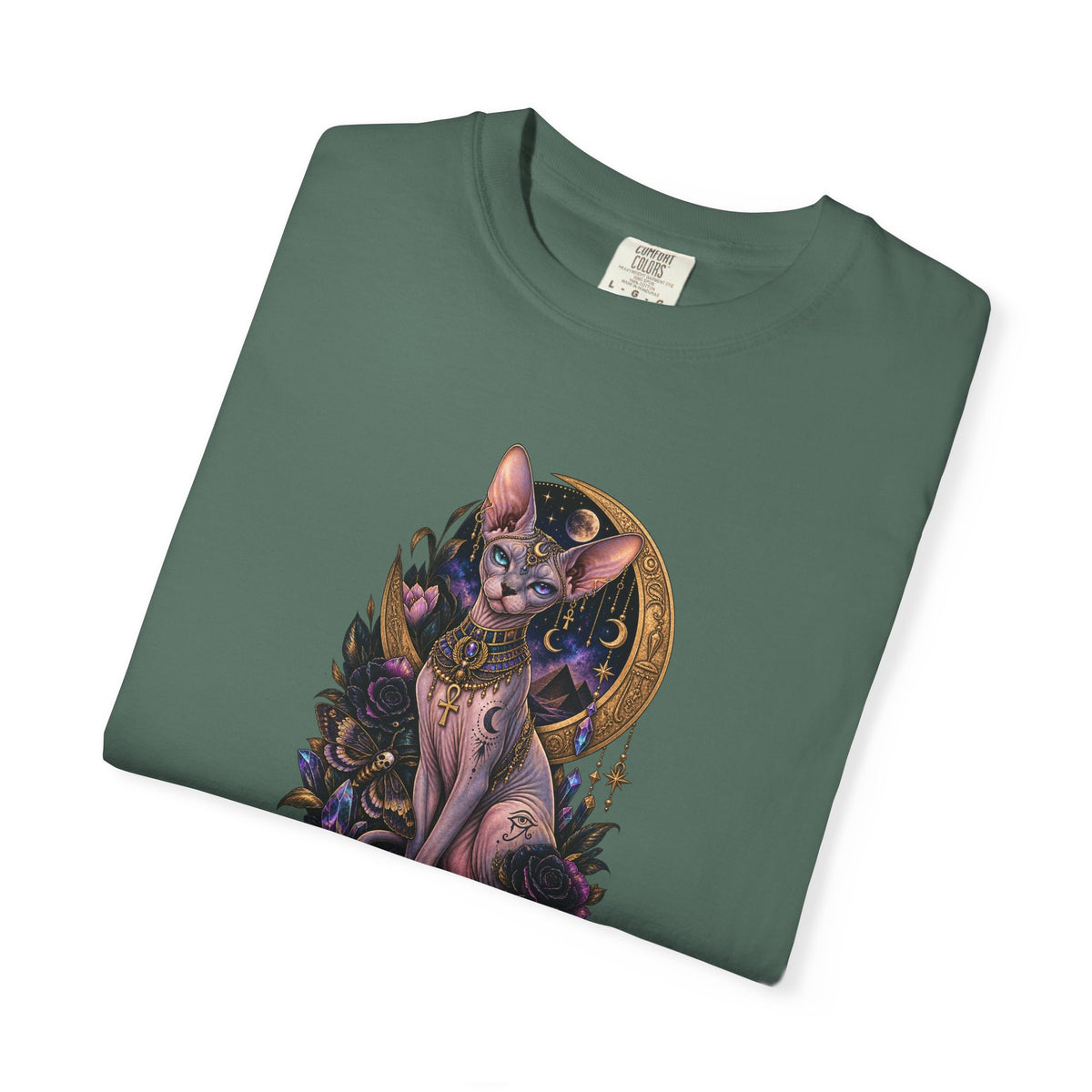 Egyptian Sphynx Moon cat Graphic T-Shirt