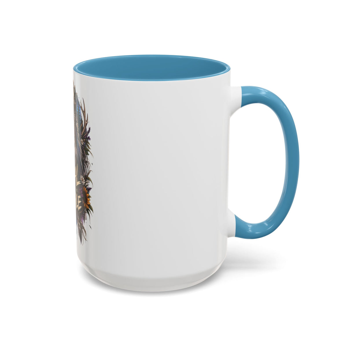 Feral Not Fragile Wolf Accent Coffee Mug (11oz & 15oz)