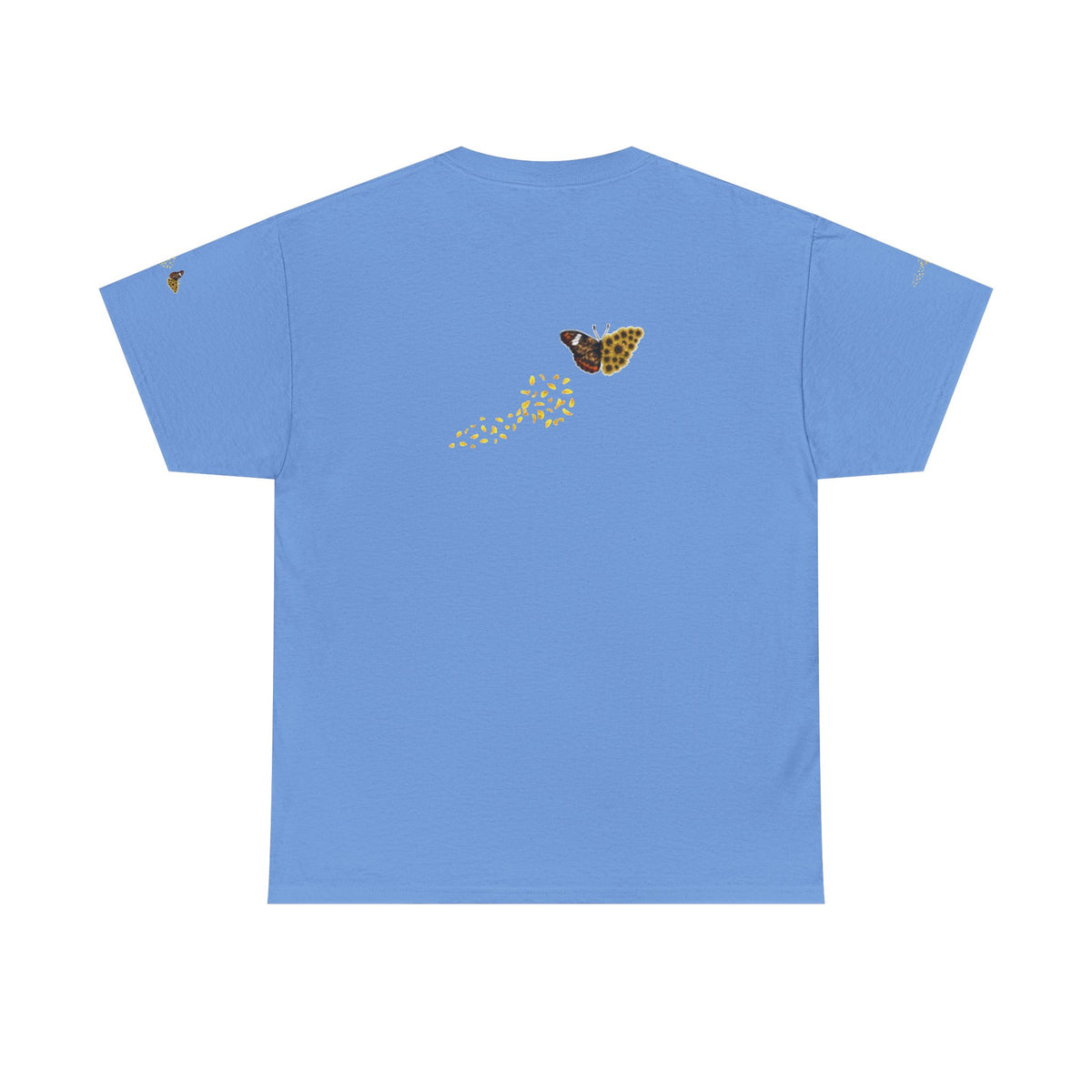 Sunflower Kitten Tee | Butterfly Accent, Floral Cat Shirt